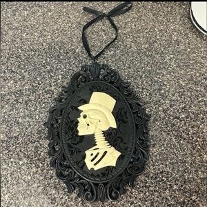 Halloween Male Skeleton 3D Framed Wall Plaque Decoration Victorian Gothic